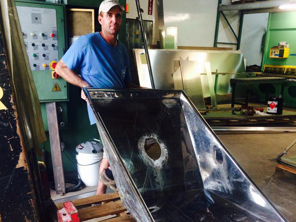 Life of Reily 113 foot Burger anchor pocket fabrication