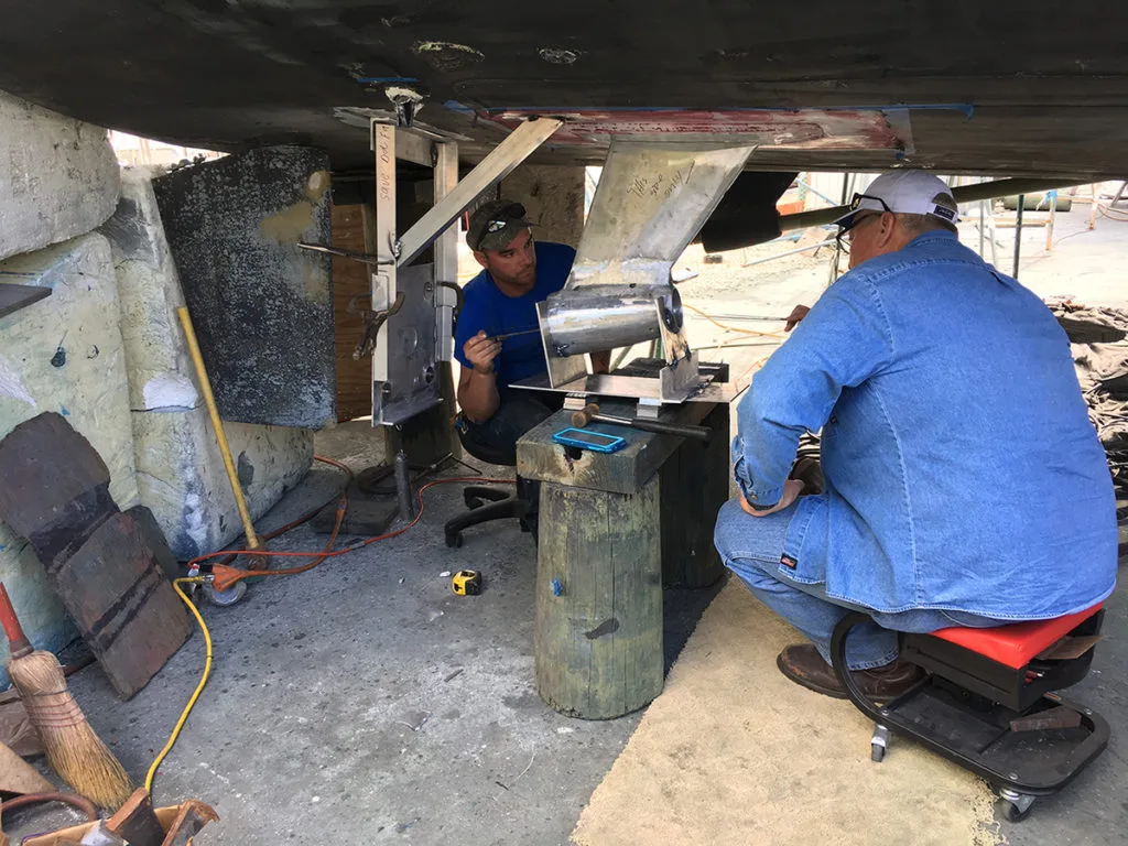 78' commercial dive vessel — hurricane hull repair and structural reinforcement Fort Lauderdale